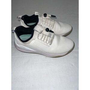 Clove Womens White Bungee Lace Up Low Top Comfort Nursing Shoes Size 7.5 Men’s 9